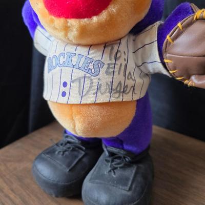 More Colorado Rockies memorabilia -Dinger Colorado Rockies mascot plush figure - hats - coins - booklets and more