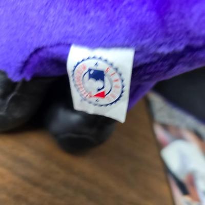 More Colorado Rockies memorabilia -Dinger Colorado Rockies mascot plush figure - hats - coins - booklets and more