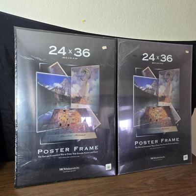 Two 24" x 36" poster frames