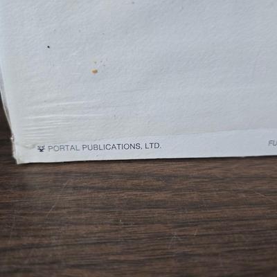 Two vintage prints featuring the "Daffodils" illustration by artist Mary Lou Goertzen with matching vases and more