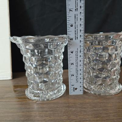 Two vintage prints featuring the "Daffodils" illustration by artist Mary Lou Goertzen with matching vases and more