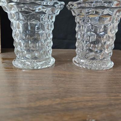 Two vintage prints featuring the "Daffodils" illustration by artist Mary Lou Goertzen with matching vases and more