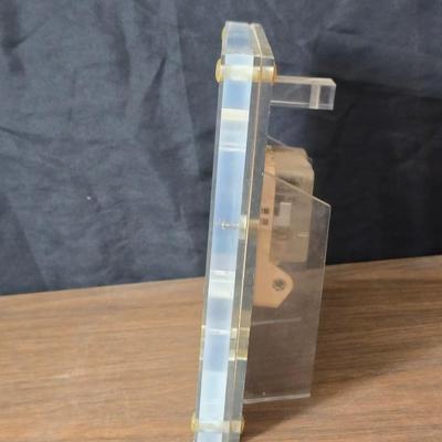 Vintage Marion Kay Masonic Desk Clock Model No. 30 Blue Lodge with etched trinket box and a vase