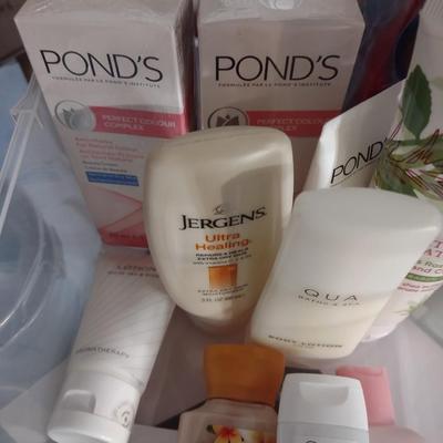 MORE TRAVEL SIZE HYGIENE, JERGENS, BABY LOTION, PONDS FACE CREAM AND MORE,!