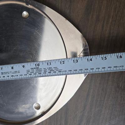 Copper fondu pot with forks a "Le Saucier" copper sauce pot with copper toned tray and mug