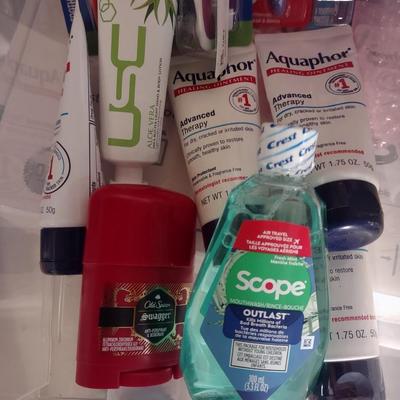 NEW TOOTHBRUSHES, SCOPE, AQUAPHOR, OLD SPICE DEODORANT
