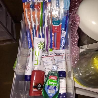 NEW TOOTHBRUSHES, SCOPE, AQUAPHOR, OLD SPICE DEODORANT