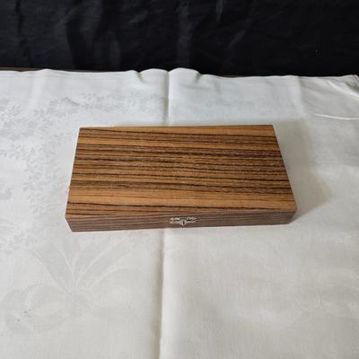 Metalware - trays, basket and divided dish with a collection of new Stainless JAPAN STEAK KNIVES