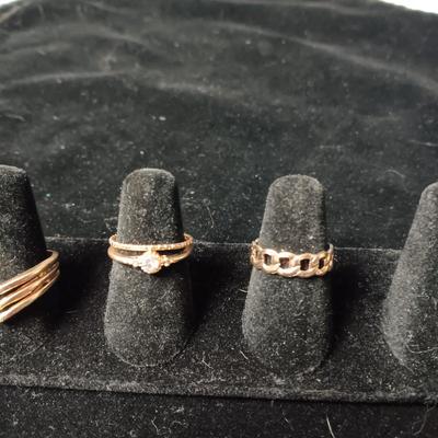 GOLD TONE RINGS