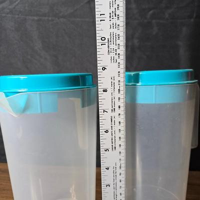 Large collection of water bottles - Great replacements for kids at school - and two plastic pitchers with lids