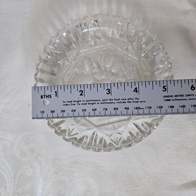 Glassware - fruit designs - silver color rimmed bowls and more