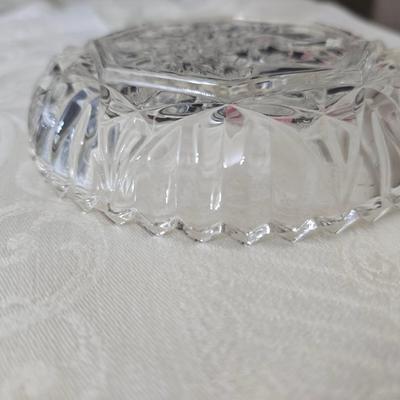 Glassware - fruit designs - silver color rimmed bowls and more