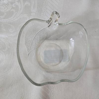 Glassware - fruit designs - silver color rimmed bowls and more