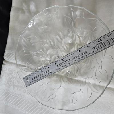 Glassware - fruit designs - silver color rimmed bowls and more