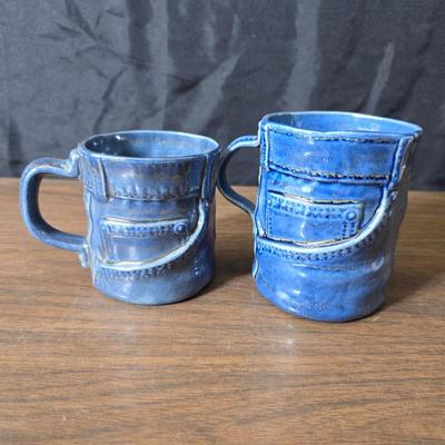 Sunbeam coffee maker with a selection of coffee mugs