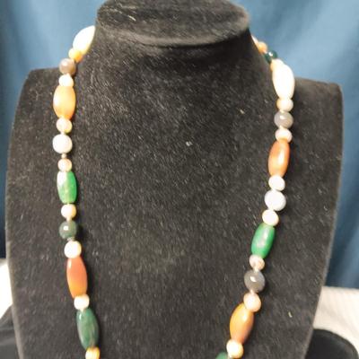 STONE BEADED NECKLACES AND BRACELET