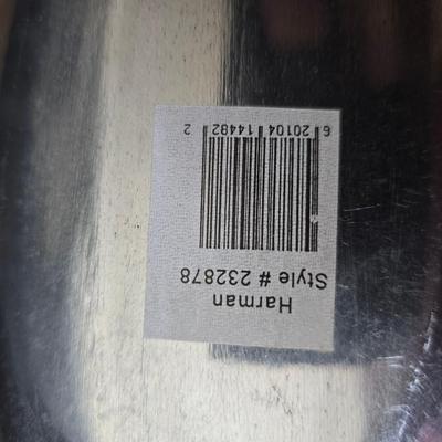 Assorted kitchen items - new ice straw maker - metal & glass dishware - roasting pan and more