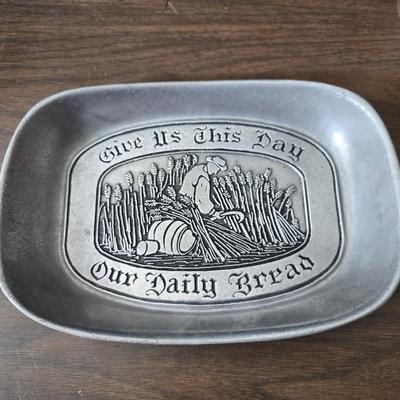 Assorted kitchen items - new ice straw maker - metal & glass dishware - roasting pan and more