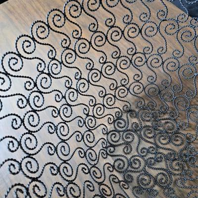 Three metal mesh decorative baskets