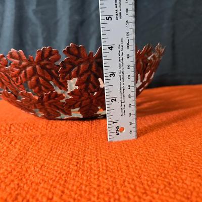 Leaf bowl - glass leaves - large mesh platter and more