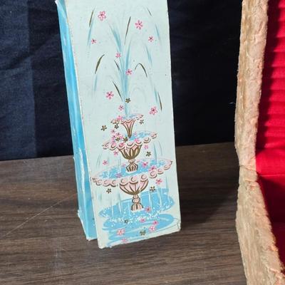 Small trinkets & collectibles - Brooch pin - vintage box with tools - necklaces - soaps - compacts and more