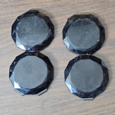 Small trinkets & collectibles - Brooch pin - vintage box with tools - necklaces - soaps - compacts and more