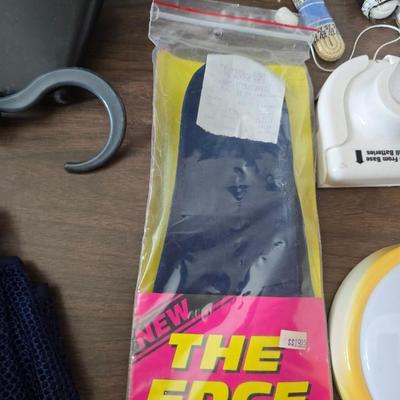 mostly closet organization - lights - shoe organizers - hooks and more