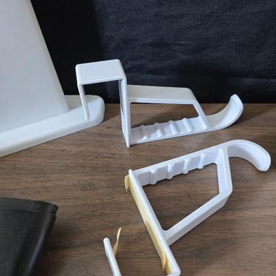 mostly closet organization - lights - shoe organizers - hooks and more