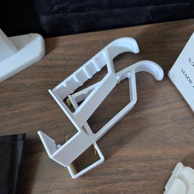 mostly closet organization - lights - shoe organizers - hooks and more