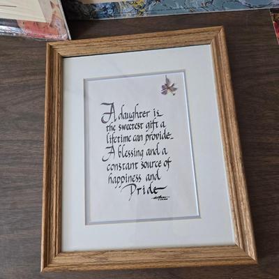 5 long inspirational posters and a framed wall art