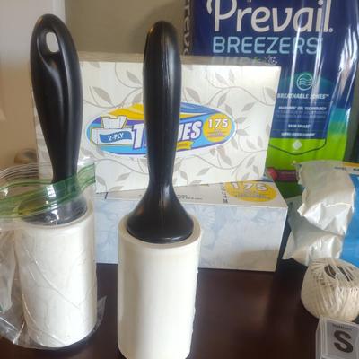ALWAYS PANTY LINERS, TISSUE, PILL CONTAINER, LINT ROLLER