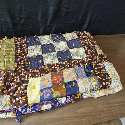 Three Antique handmade / handsewn quilts for repair or material