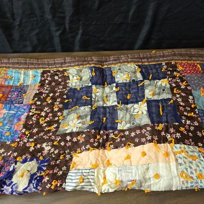 Three Antique handmade / handsewn quilts for repair or material