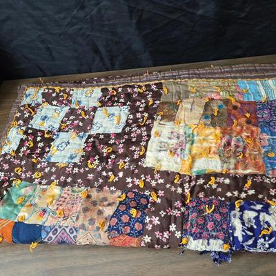 Three Antique handmade / handsewn quilts for repair or material