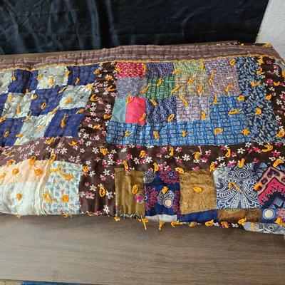 Three Antique handmade / handsewn quilts for repair or material