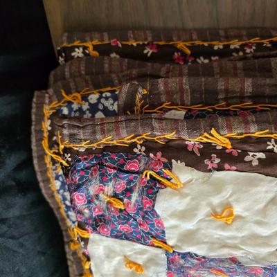 Three Antique handmade / handsewn quilts for repair or material