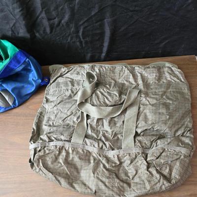 Overnight and fast trip bags - backpack - smaller bags for organizing