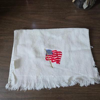 4th of July USA decorations - Uncle Sam nutcracker - flags - fabric - bouquets and more