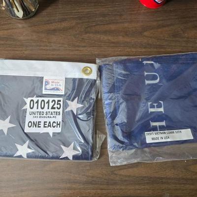 4th of July USA decorations - Uncle Sam nutcracker - flags - fabric - bouquets and more