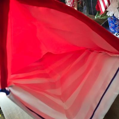 4th of July USA decorations - Uncle Sam nutcracker - flags - fabric - bouquets and more