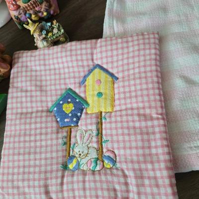 Easter decorations - solar dancing bunnies & duck - baskets - bunny figures and more