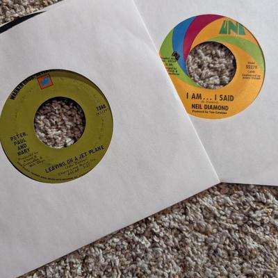 Antique 45 Records - Peter Paul & Mary - Culture Club - Michael Jackson - Twisted Sister