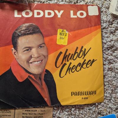 Vintage 45 Record Case & Record Sleeves