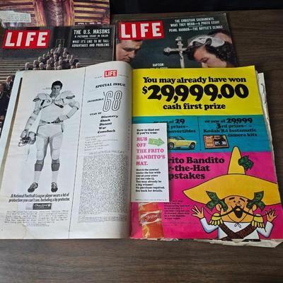 1950's & 60's LIFE magazines - Marvels of Egypt's past - the U.S. Masons, Day of Infamy Pear Harbor