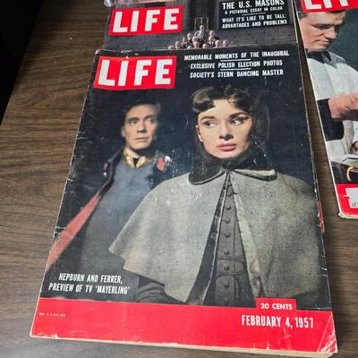 1950's & 60's LIFE magazines - Marvels of Egypt's past - the U.S. Masons, Day of Infamy Pear Harbor
