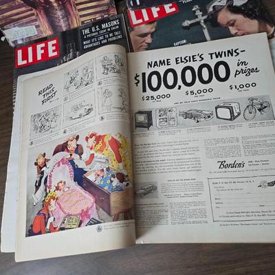 1950's & 60's LIFE magazines - Marvels of Egypt's past - the U.S. Masons, Day of Infamy Pear Harbor