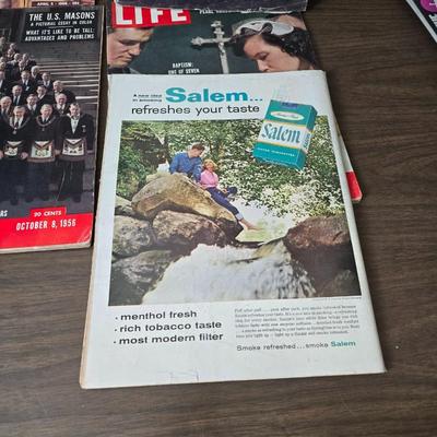 1950's & 60's LIFE magazines - Marvels of Egypt's past - the U.S. Masons, Day of Infamy Pear Harbor