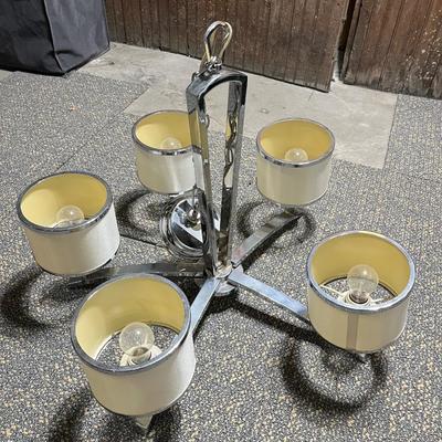 Chrome chandelier