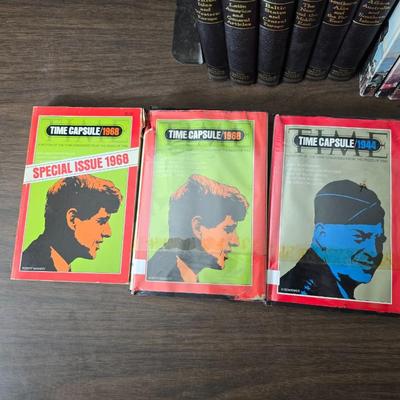 Vintage books, primarily from the Lands and Peoples series and Time Capsule - issues from Time-Life Books and others