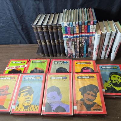 Vintage books, primarily from the Lands and Peoples series and Time Capsule - issues from Time-Life Books and others